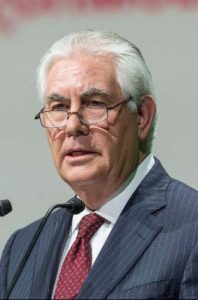 Rex Tillerson, United States Secretary of State.