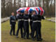 Sergeant Wilfred Lawson of the Royal Air Force being laid to rest