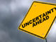 Uncertainty Ahead Sign