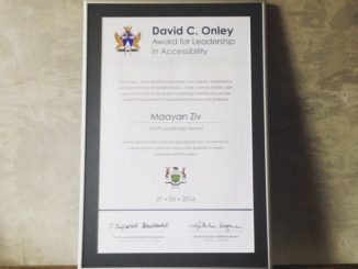 David C. Onley Award for Leadership in Accessibility in a frame