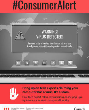 Computer virus scam
