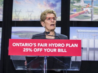 Kathleen Wynne discussing Ontario's fair hydro plan
