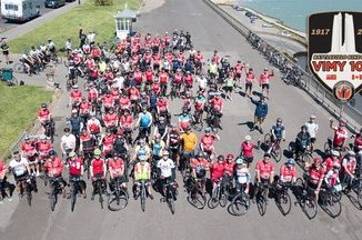 150 Canadian Wounded Warriors bicycle riders about to cross the English channel captured by GTA weekly Toronto News