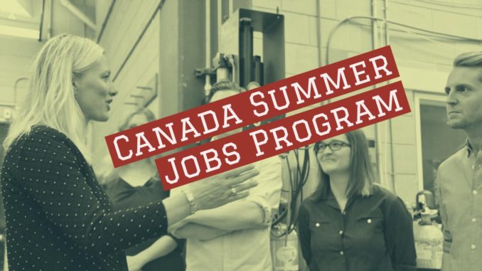 Canada summer jobs program poster illustrated by GTA weekly Toronto news