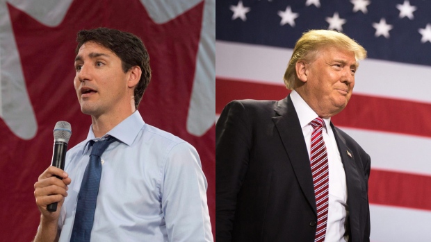 Trump & Trudeau split