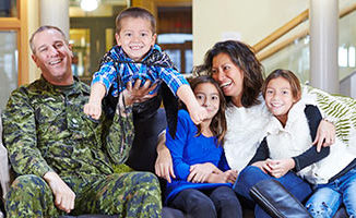 a military family discussing to gta weekly how they will benefit from the new plan