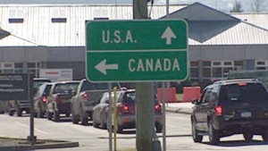 Canada and the US boarder sign captured by GTA weekly Toronto news