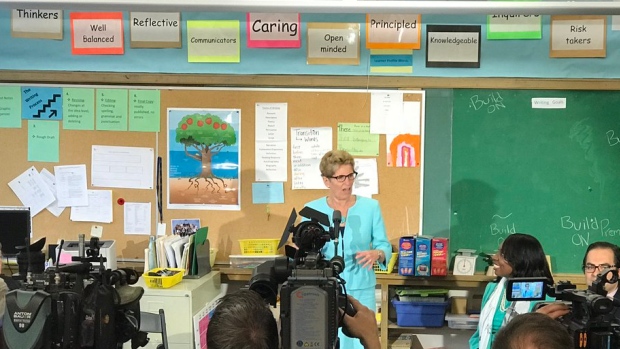 Kathleen Wynne announcing school repairs to GTA weekly Toronto news