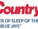 Sleep Country and Toronto Blue Jays Logo showing their partnership to GTA weekly Toronto News