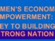 Poster saying women's economic empowerment for GTA weekly Toronto news