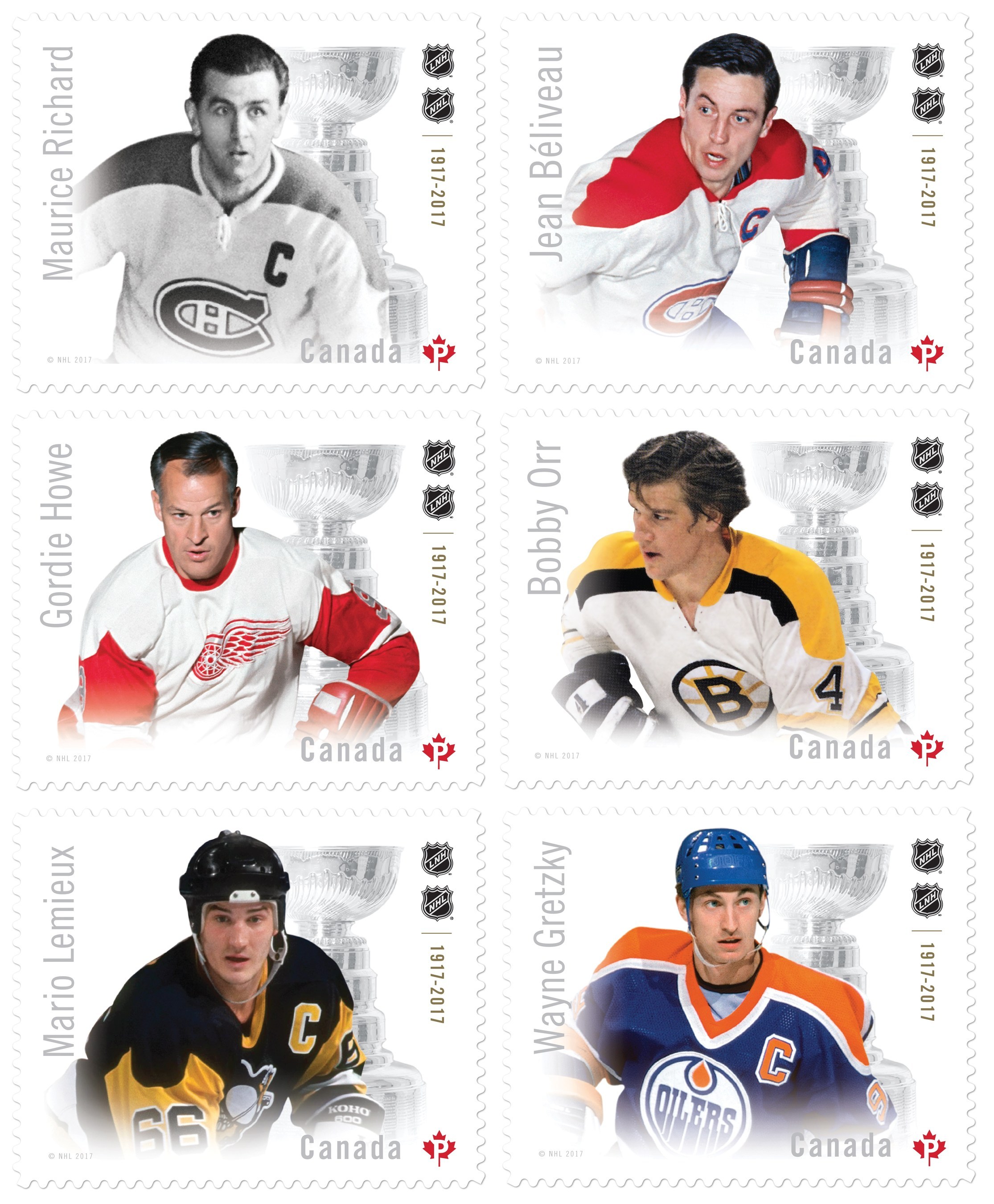 Canada Post-Canadian Hockey Legends stamps immortalize the best