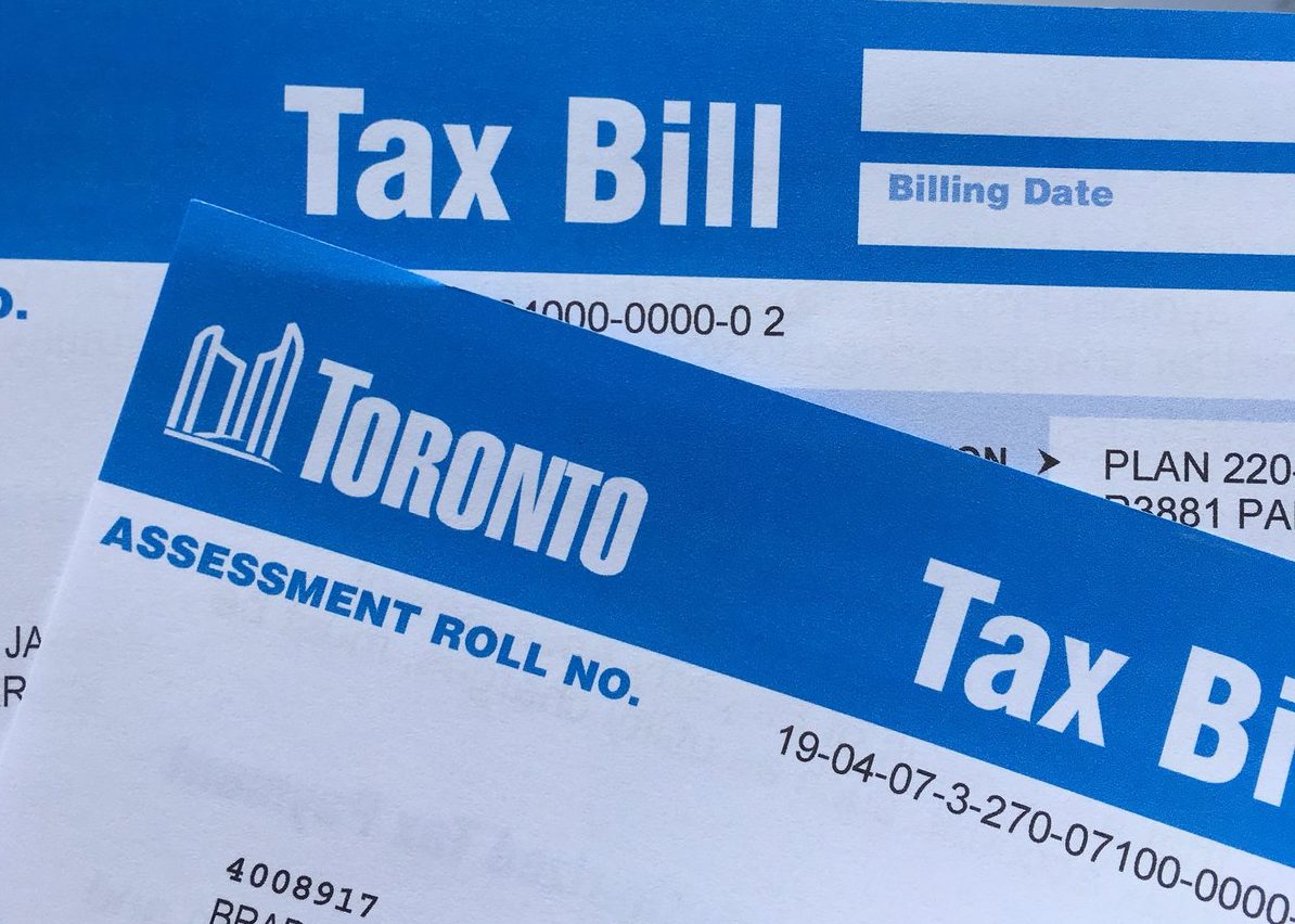 toronto property tax bill