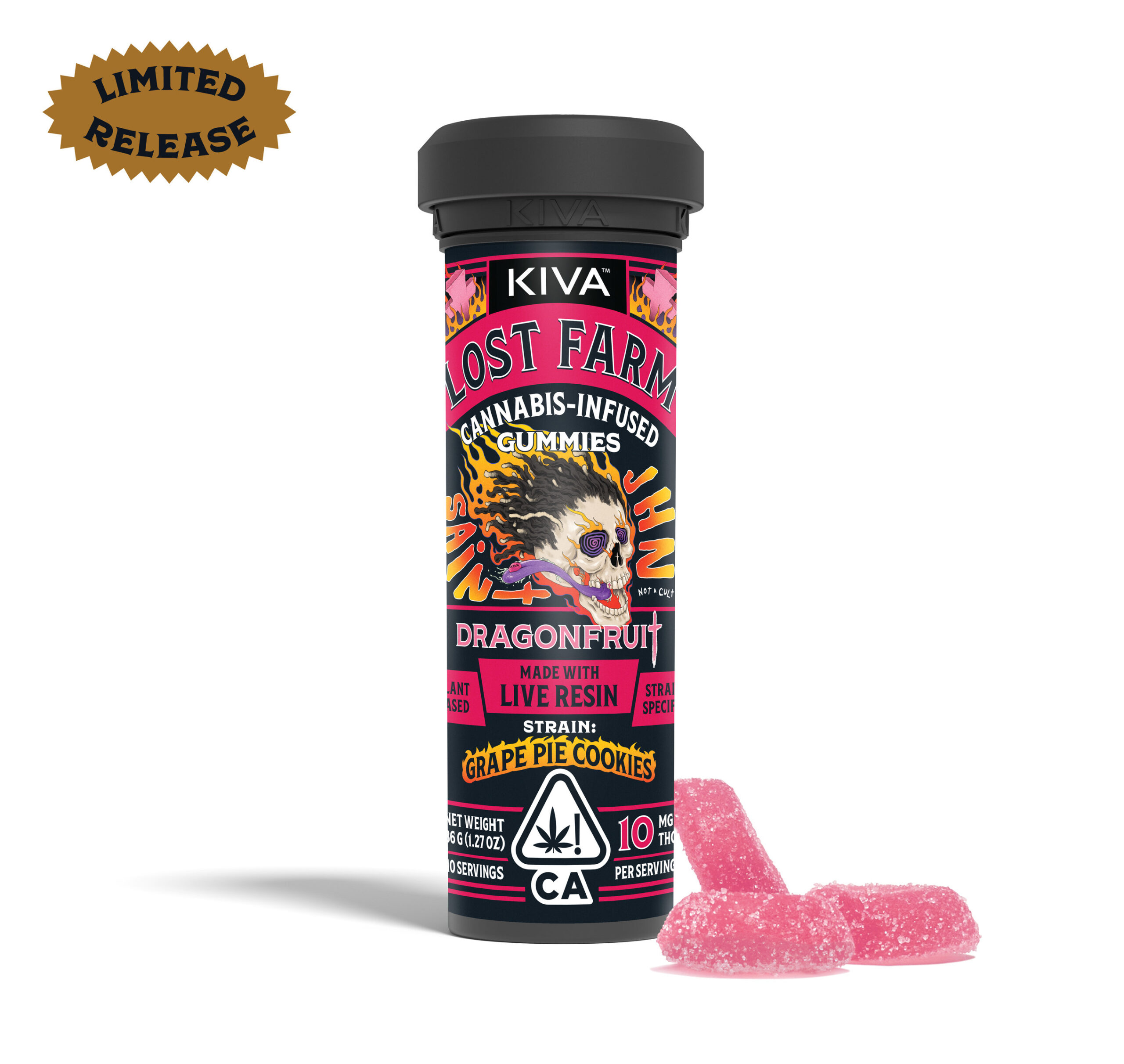 Kiva Confections-Lost Farm-Dragon Fruit x Grape Pie Gummies