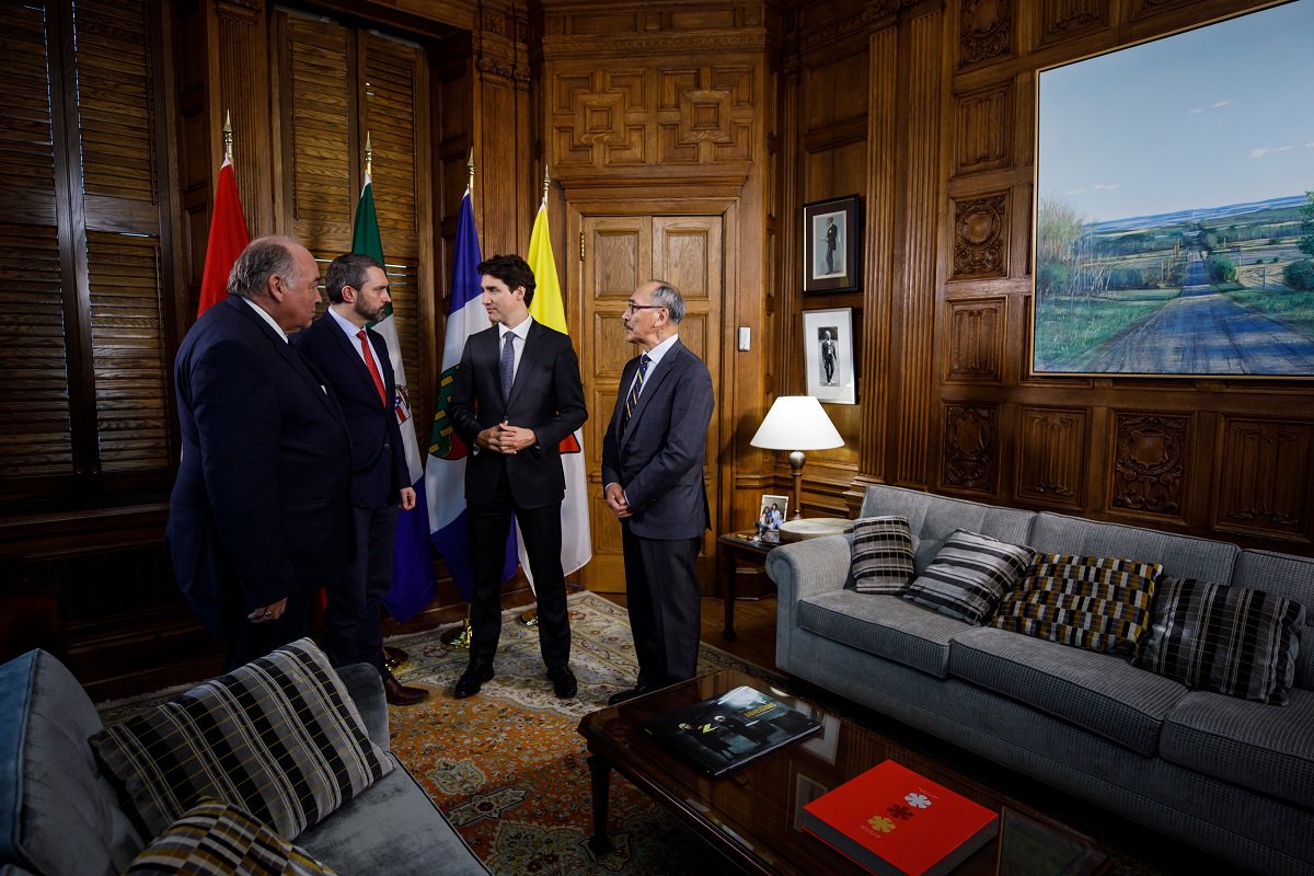Prime Minister Justin Trudeau meets with the Premier of Yukon,