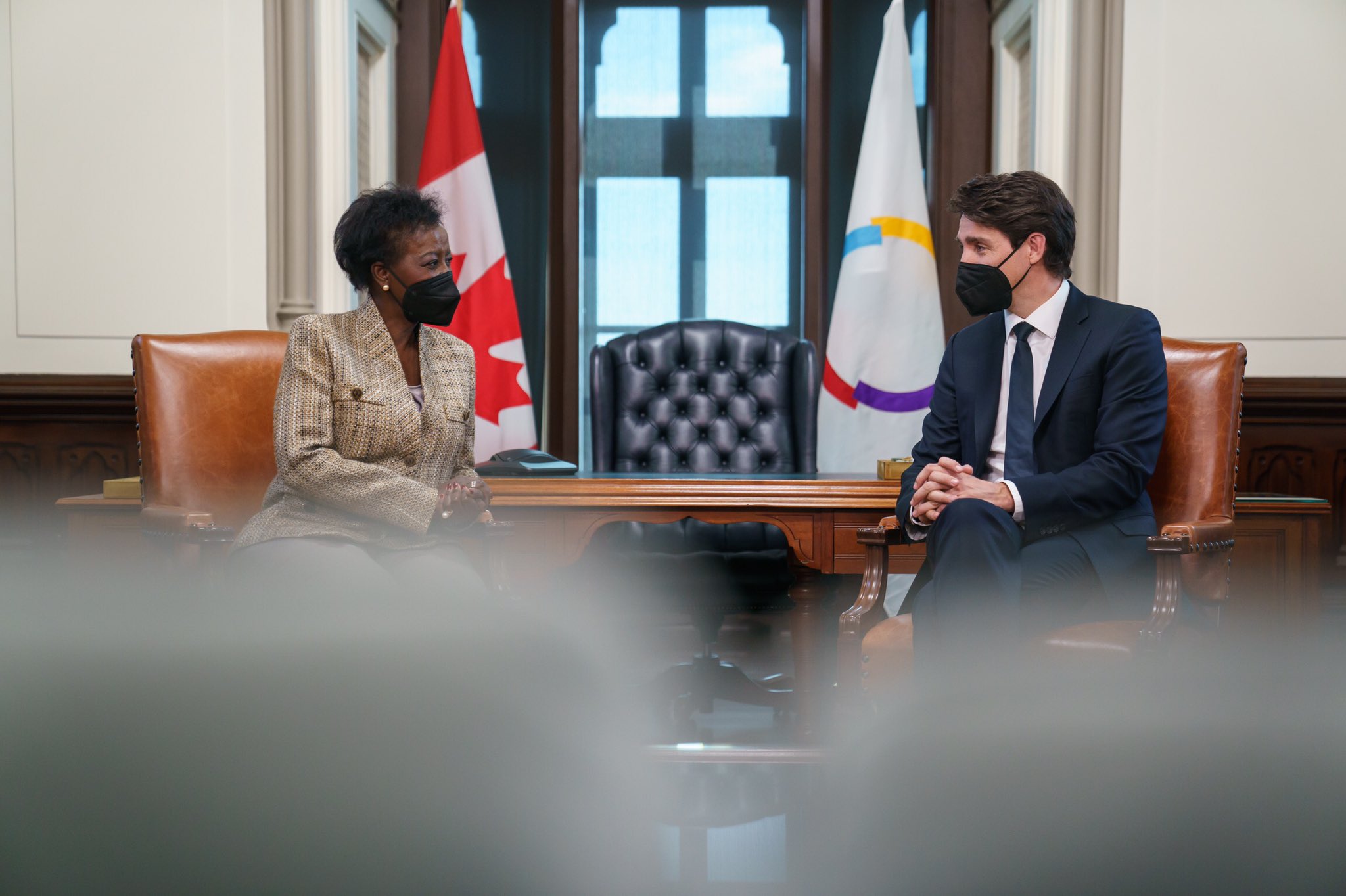 PM Justin Trudeau sat down with Secretary General of La Francophonie Louise Mushikiwabo.