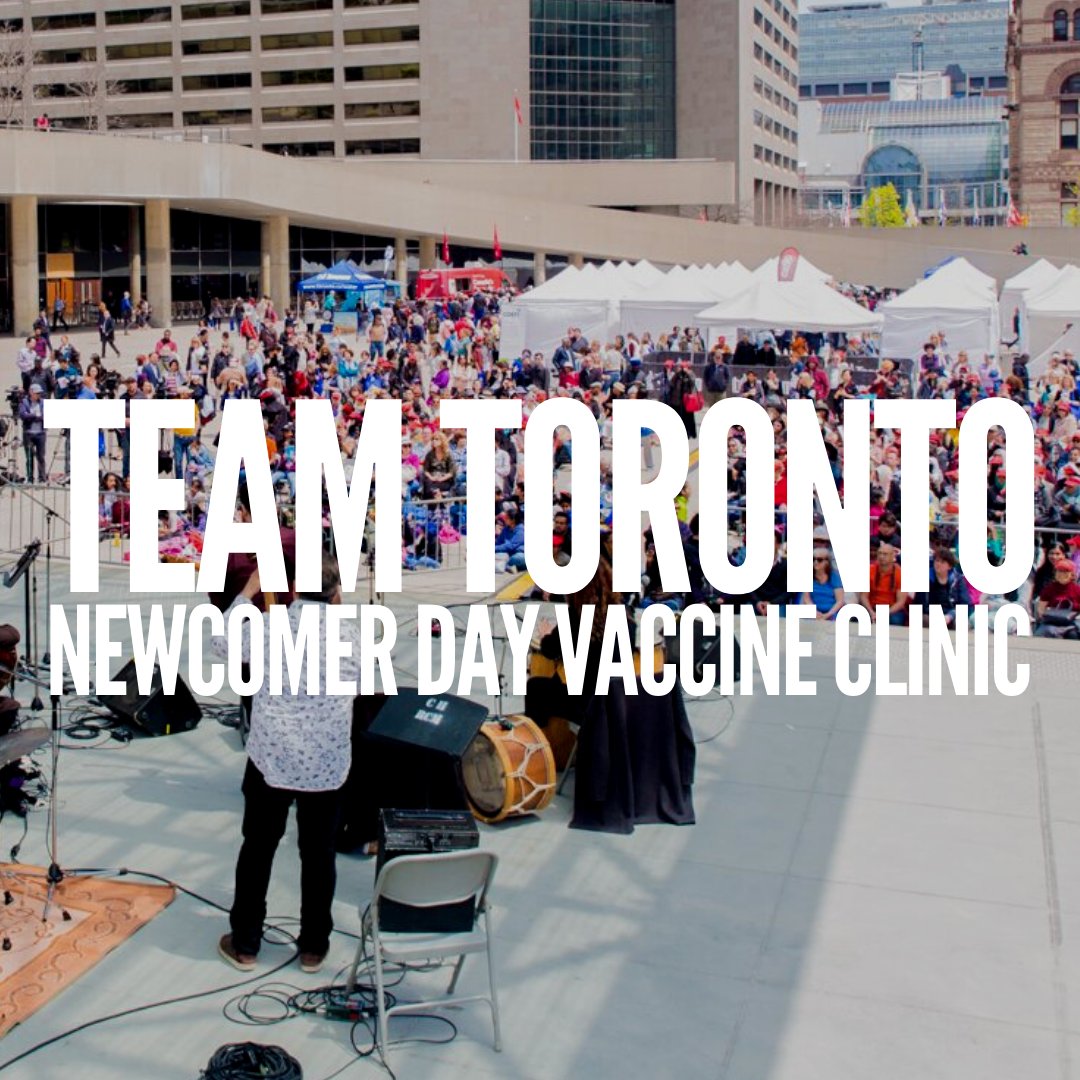 COVID-19 vaccine clinic for Toronto Newcomer Day