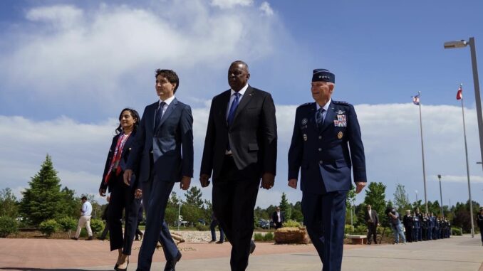 Justin Trudeau visits the North American Aerospace Defense Command