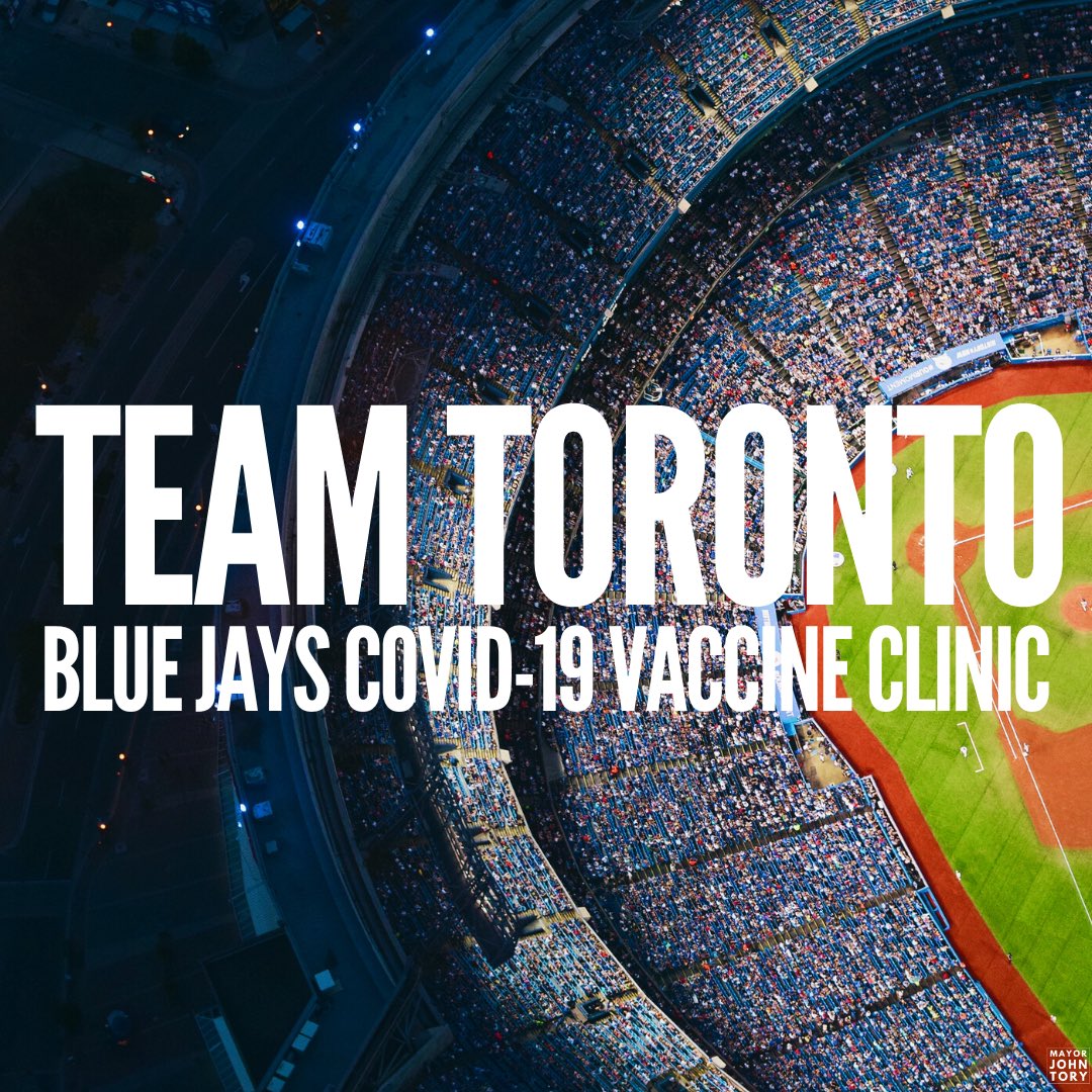 COVID-19 vaccine clinic at Saturday’s Blue Jays game