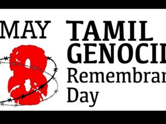 Tamil Genocide Remembrance Day Poster (Photo from Twitter)